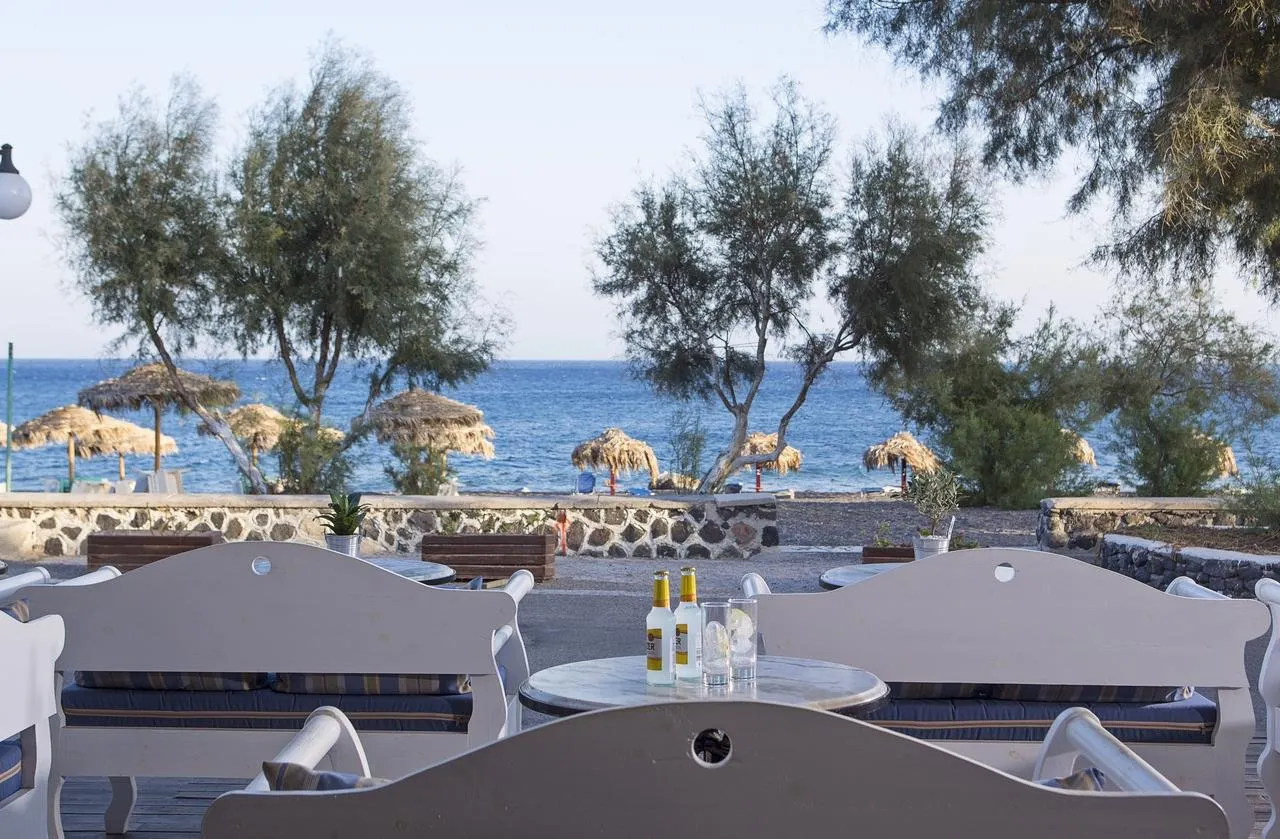 Hotel Veggera - Santorini -terras