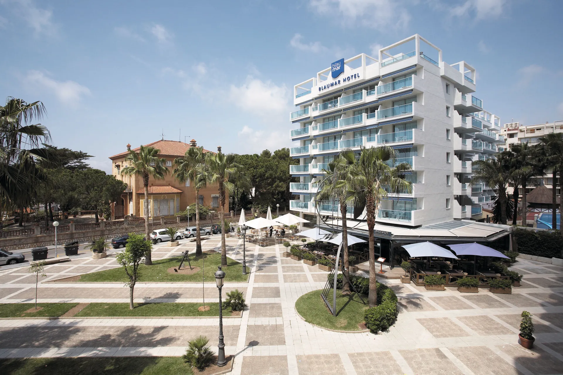 Zicht op hotel