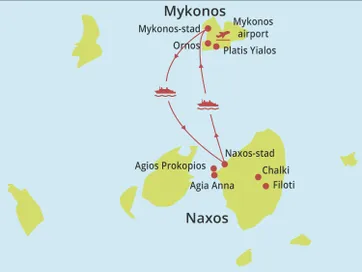 Eilandhoppen Naxos - Mykonos