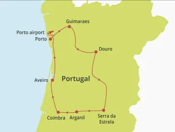 Fly-drive Noord en Centraal Portugal (hotels) 8 dagen
