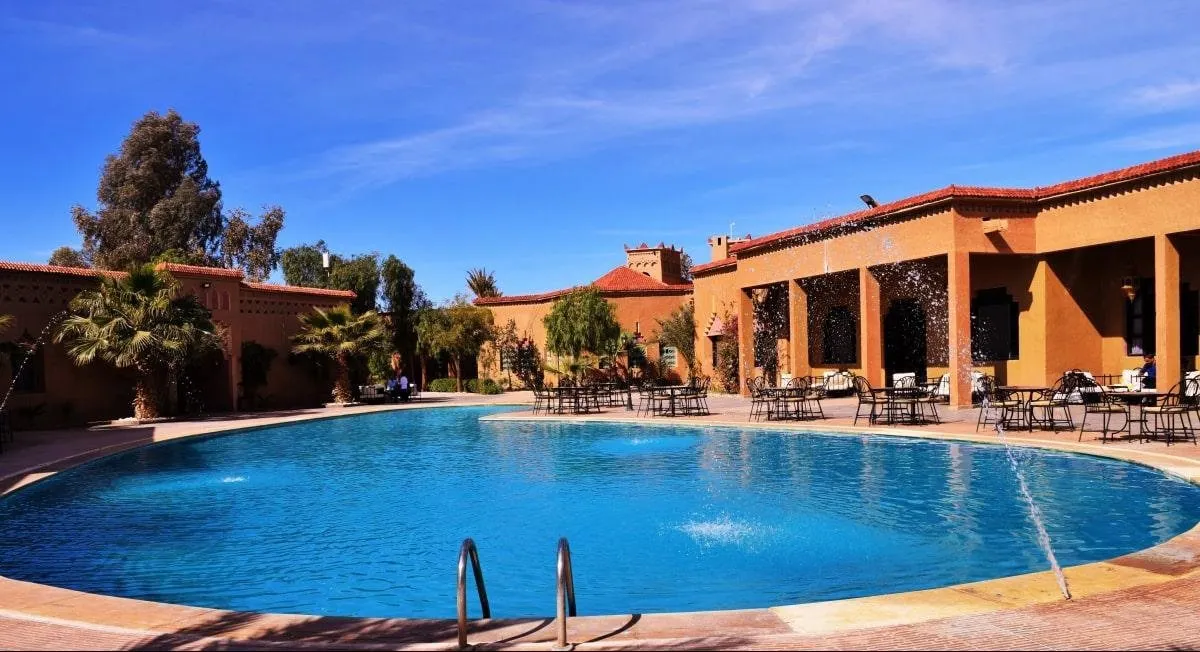 Hotel Palm's zwembad - Erfoud