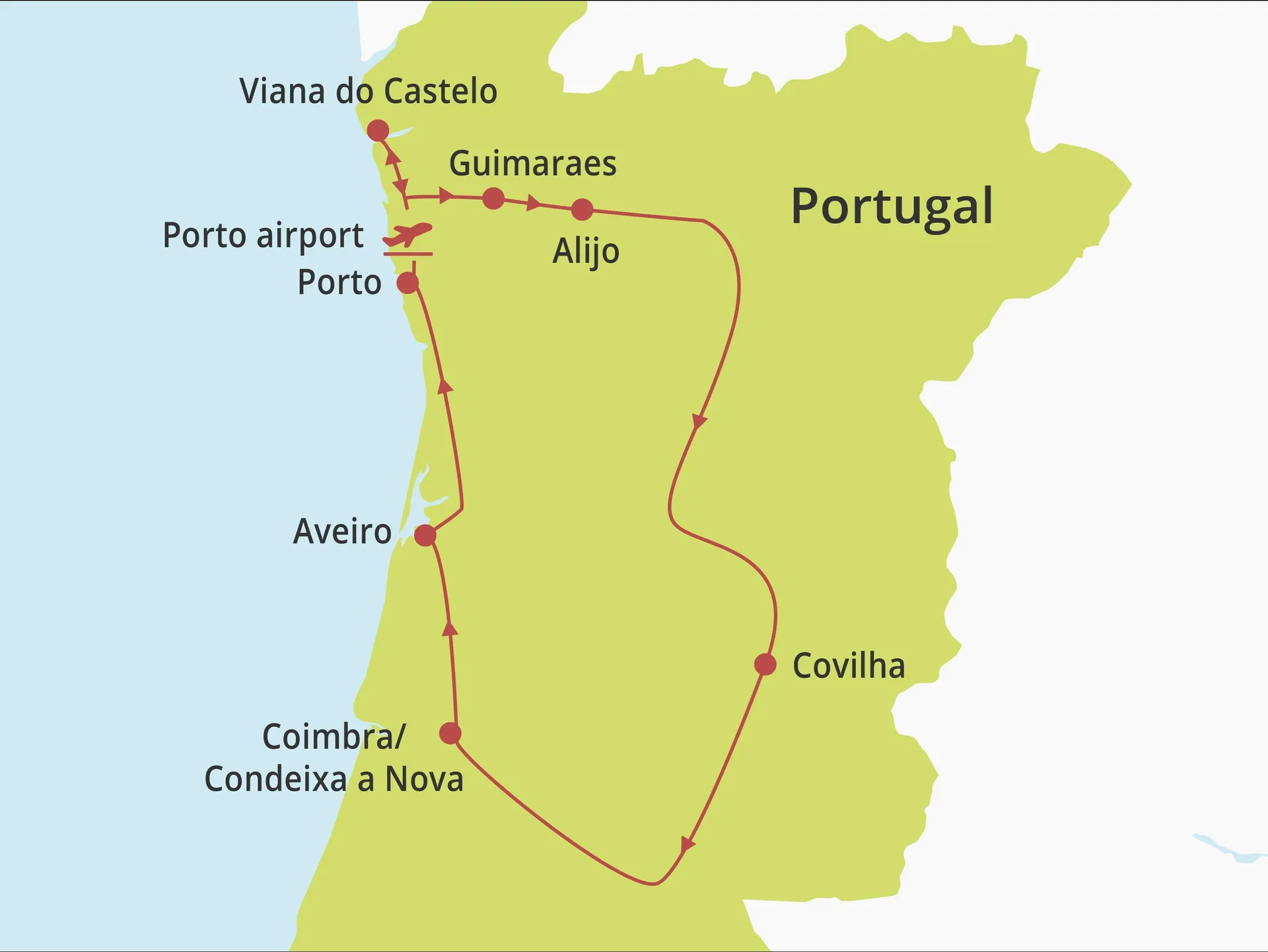 Fly-drive Noord en Centraal Portugal (pousadas) 10 dagen