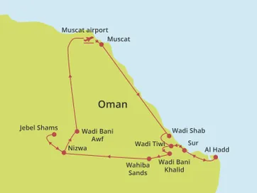 Groepsrondreis Oman Adventure