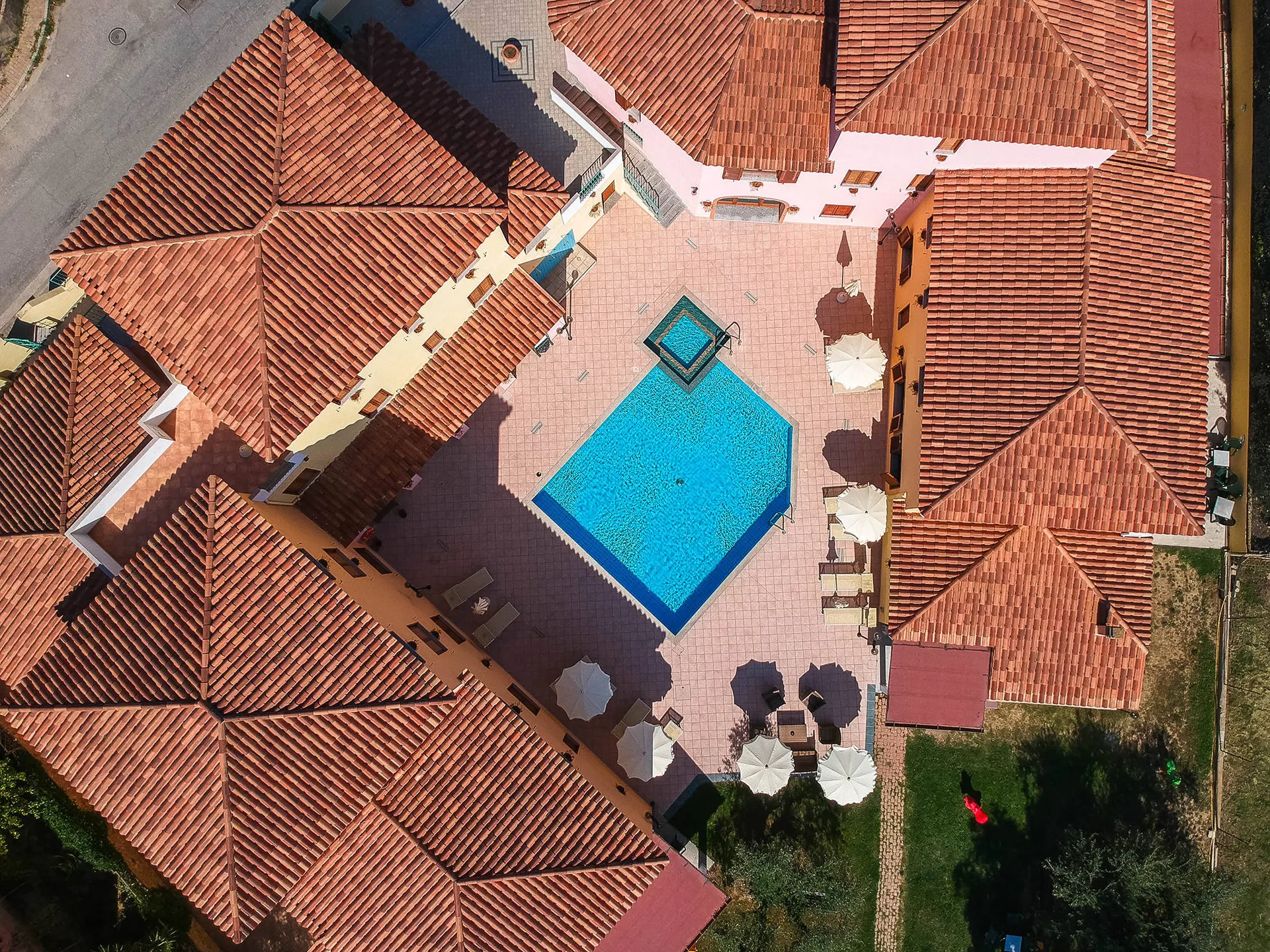 Bovenaanzicht Residence Cala Viola