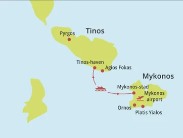 Eilandhoppen Tinos - Mykonos