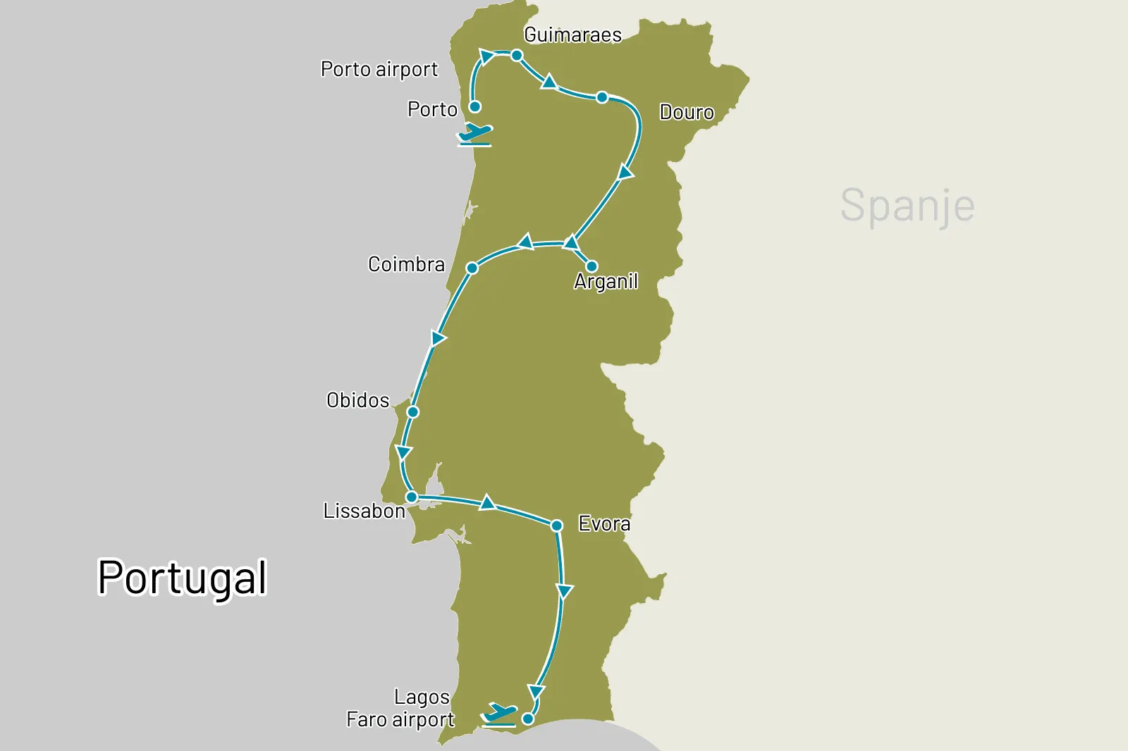 Fly-drive Van noord naar zuid (hotels) 15 dagen