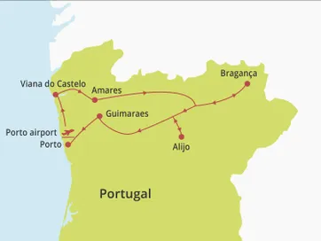 Fly-drive Noord Portugal (pousadas) 8 dagen