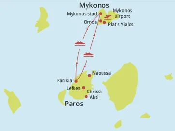 Eilandhoppen Paros - Mykonos