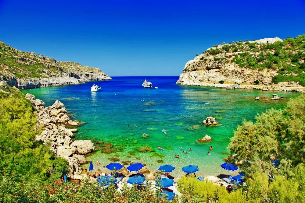 Strandje op Rhodos