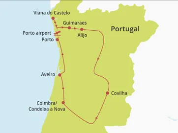 Fly-drive Noord en Centraal Portugal (pousadas) 10 dagen